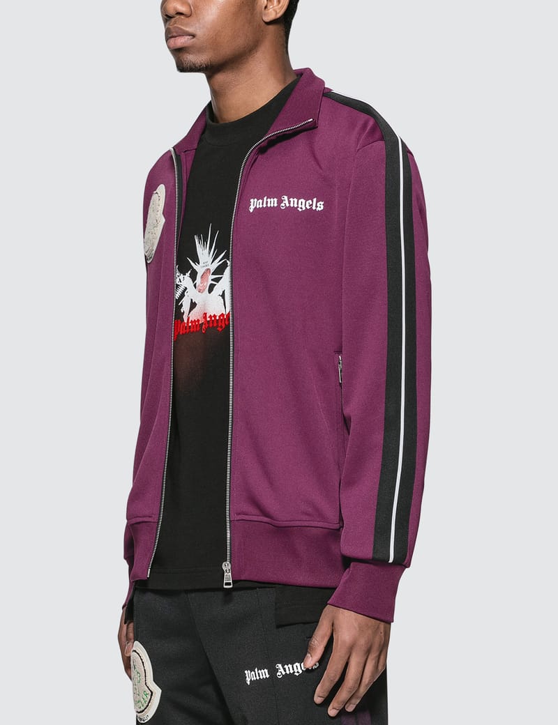 palm angels x moncler tracksuit purple