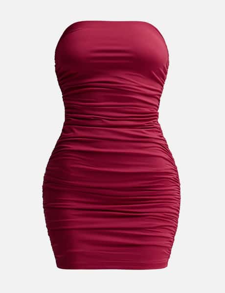 PRIX Workshop Ruched Tube Dress