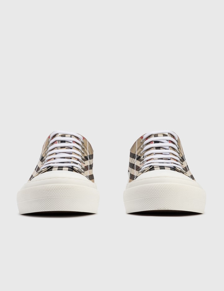 Vintage Check Cotton Sneakers Placeholder Image
