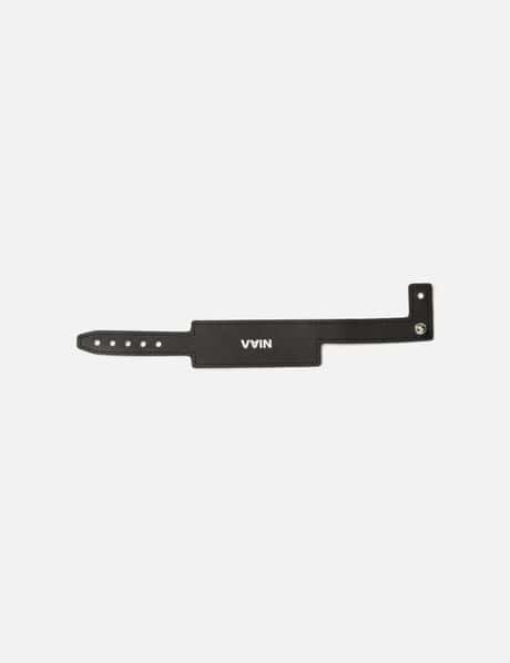 ID Leather Bracelet Black view 4