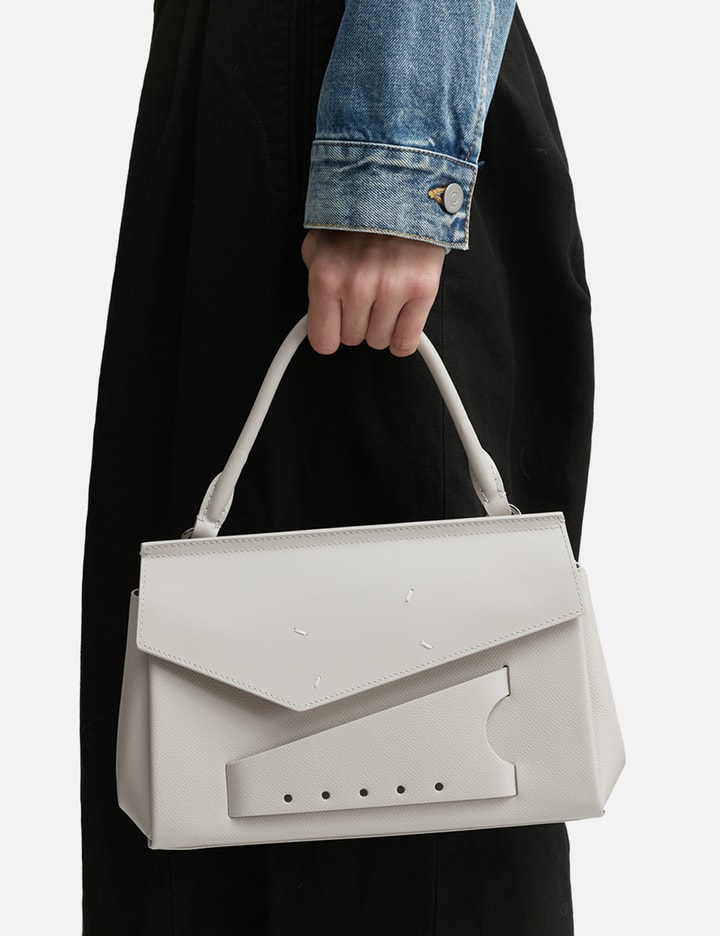 Shop Maison Margiela Snatched Top Handle Small In White