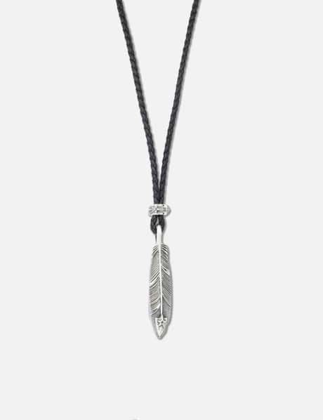 CS Navajo Hollow Star Left Arrow Feather Pendant With 2 Beads view 5