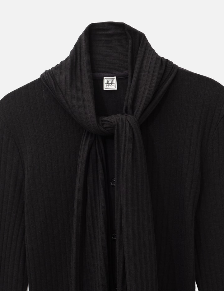 TOTEME Ribbed Bow Blouse
