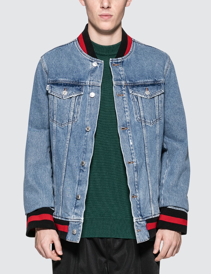 Denim Varsity Jacket Placeholder Image