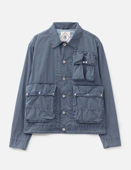 50 Fili Indigo Bleached Goggle Jacket view 13