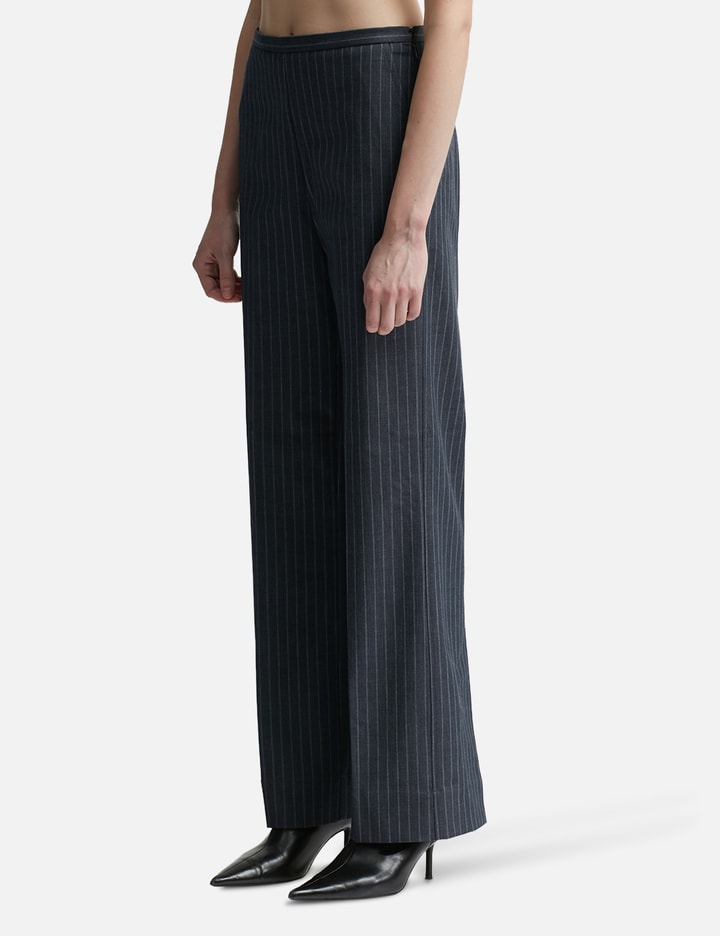 Stretch Striped Mid Waist Trousers Placeholder Image