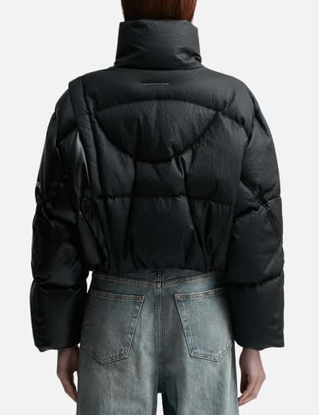 MM6 x Chen Peng Cropped Puffer Jacket