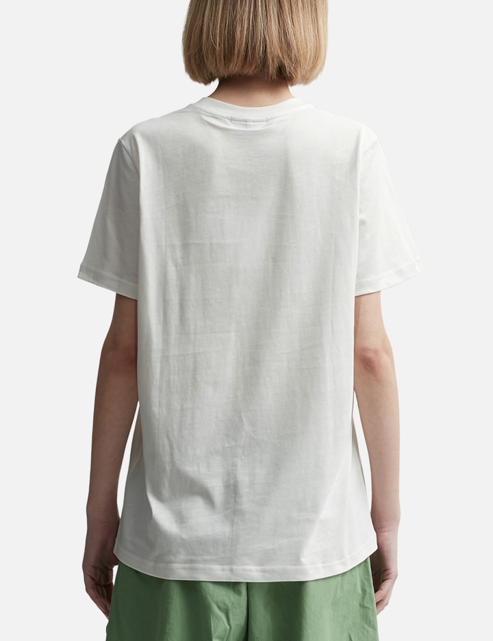 Shop Ganni White Relaxed Loveclub T-shirt