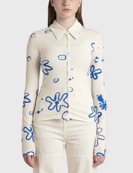 TheOpen Product Button Down Flower Shirt