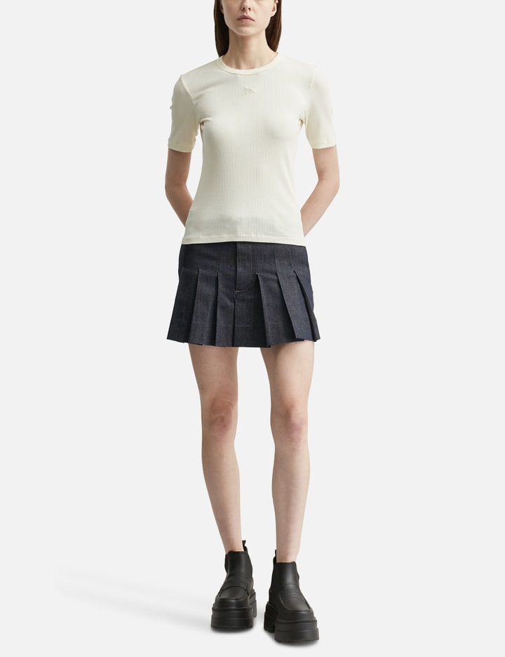 Maison Kitsuné Baby Fox Ribbed Fitted T-Shirt