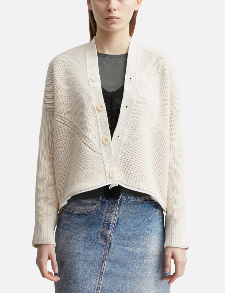 Beautiful People Double-End Fluffed Cotton Cardigan