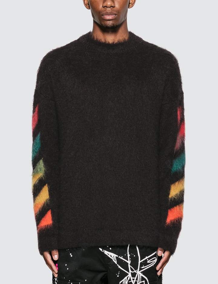 Diag Brushed Mohair Crewenck Sweater Placeholder Image