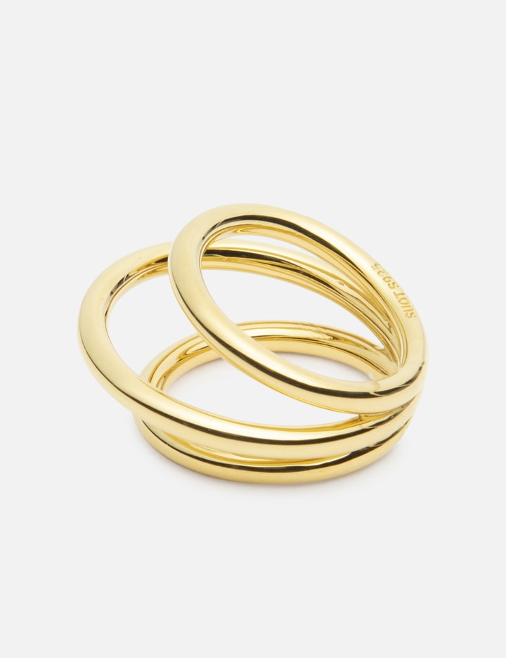 Gold Plated Triple Hoop Ring Placeholder Image