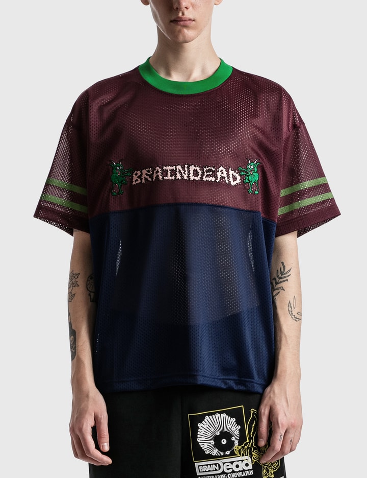 Paneled Football Mesh Shirt Placeholder Image