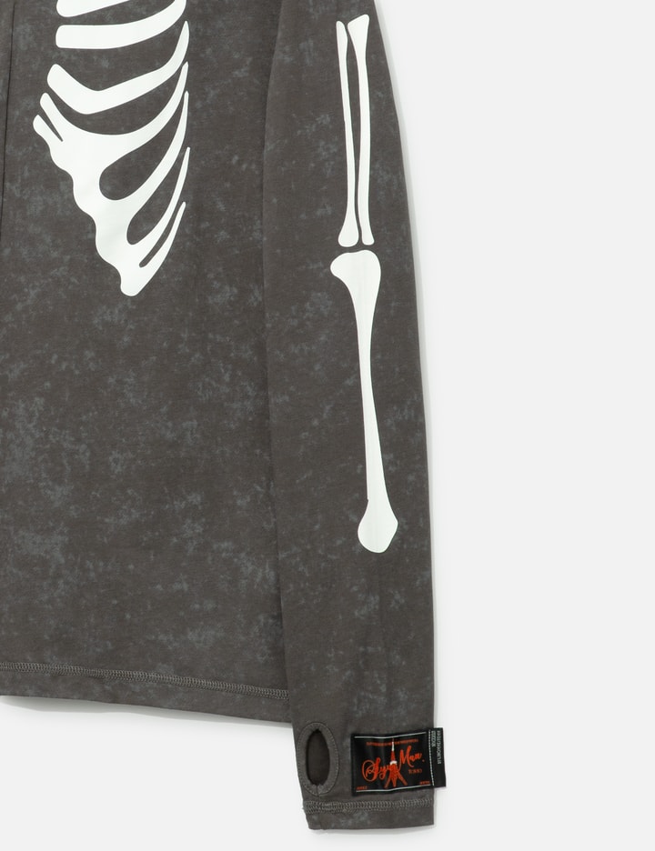 Syuman Skull Mask Hoodie In Gray