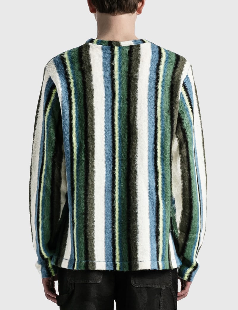 Stüssy - Vertical Striped Knit Crew 