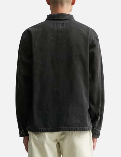 Stüssy - Washed Canvas Zip Shirt | HBX