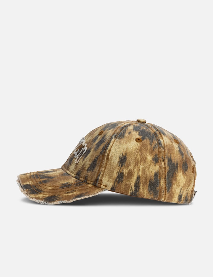 Ganni Washed Cotton Print Canvas Cap