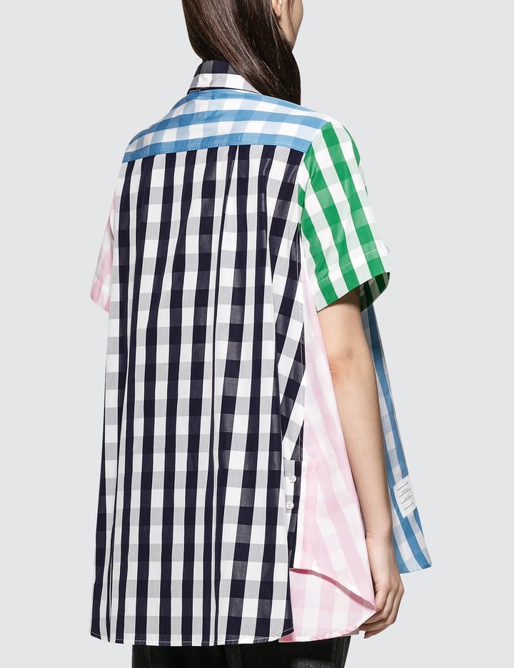 S/s Thigh Length Oversized Circle Shirtdress In Funmix Gingham Check Poplin Placeholder Image