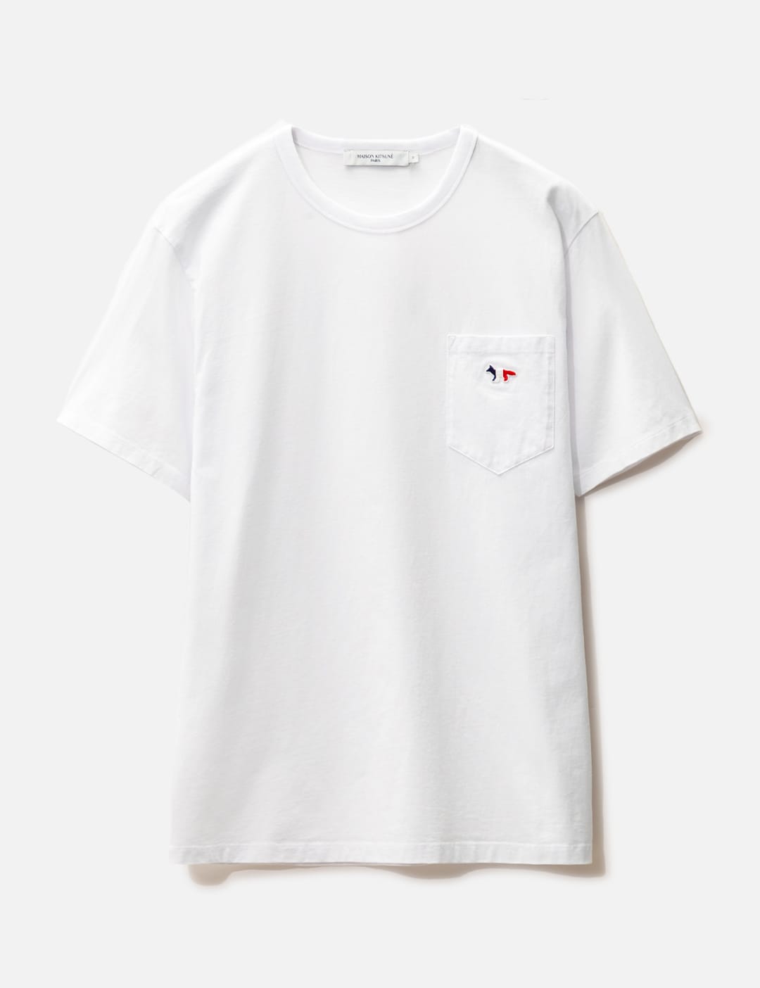 Maison Kitsune Tricolor Fox Patch Classic Pocket T-shirt
