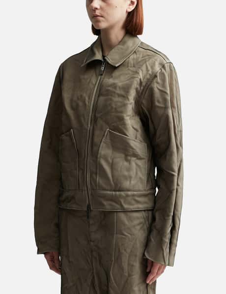 Product. 25 Semi-Oversized Layered Wrinkled Jacket view 8