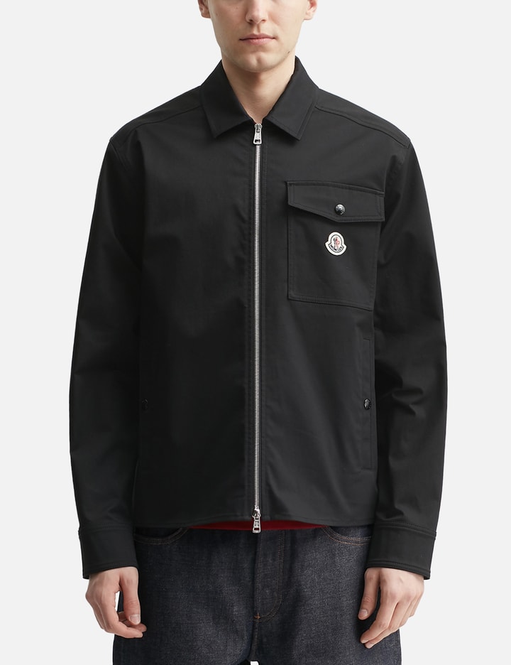 Cotton Gabardine Zip-Up Shirt Jacket Placeholder Image