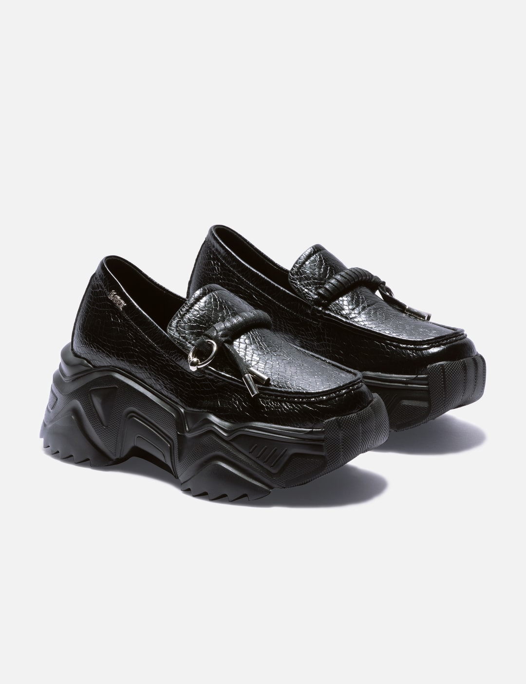 Platform Loafer Black view 12