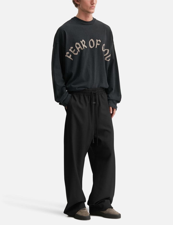 Wool Ripstop Wide Leg Drawstring Pants view 5