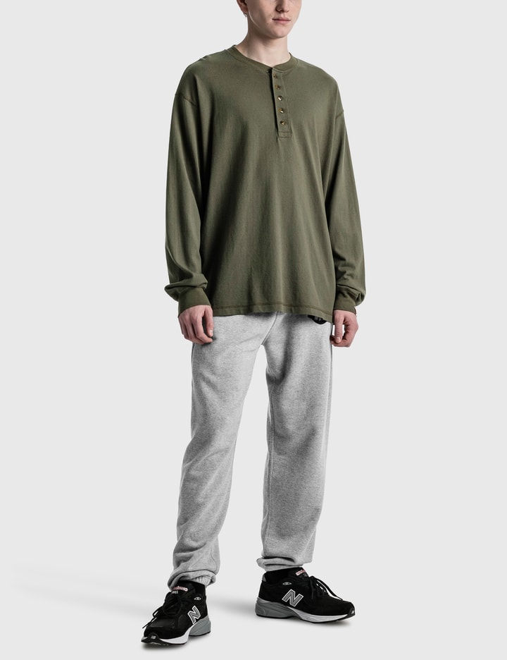 Human Made - Henley Neck Long Sleeve T-shirt | HBX - Globally 