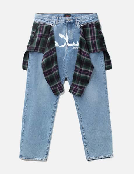 Supreme Undercover Check Shirt Layered Jeans