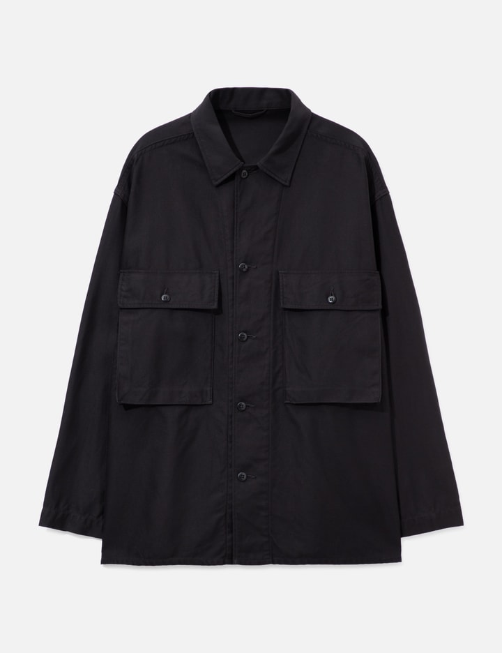 Kaptain Sunshine Cotton Satin Field Shirt Jacket