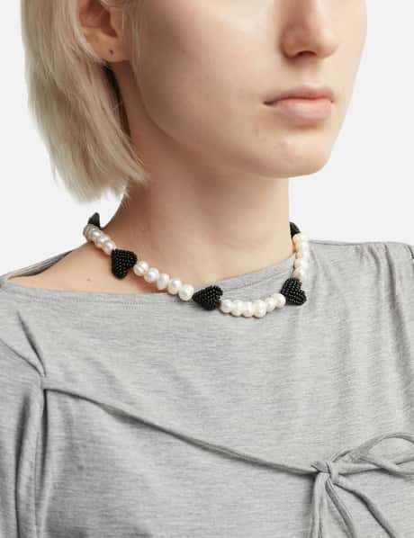 Multi Black Hearts Necklace view 5