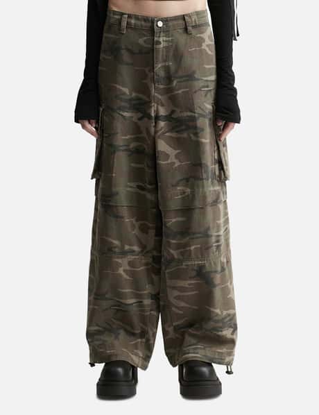 LEEY CAMO POCKET CARGO PANTS