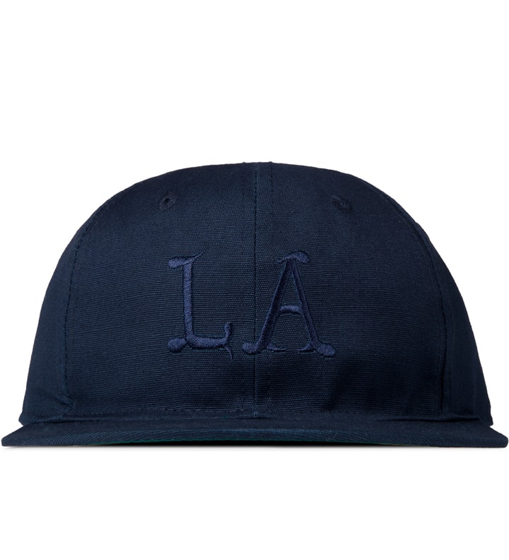 Undefeated Navy Ebbets Strapback Cap HBX - Main Image