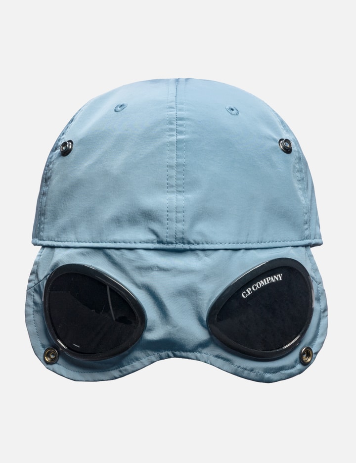 C.p. Company Chrome-r Goggle Cap In Blue