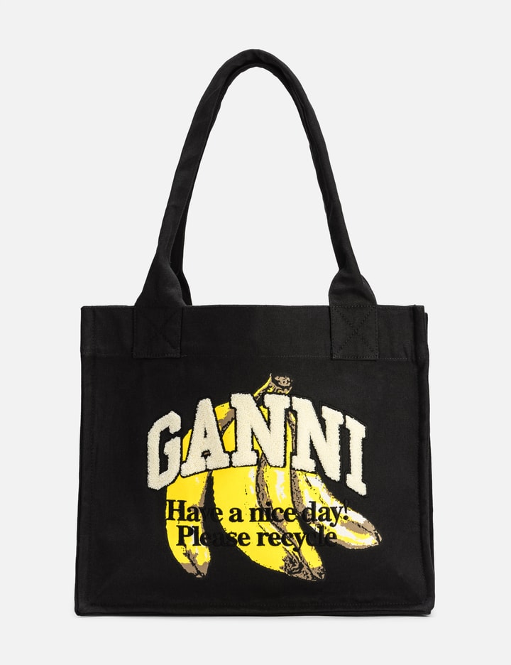 Black Large Banana Print Tote Placeholder Image