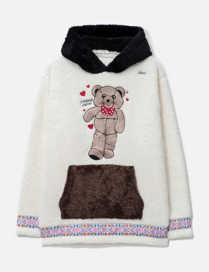 Abc. Bear Patch Boa Fleece Pullover Hoodie Placeholder Image