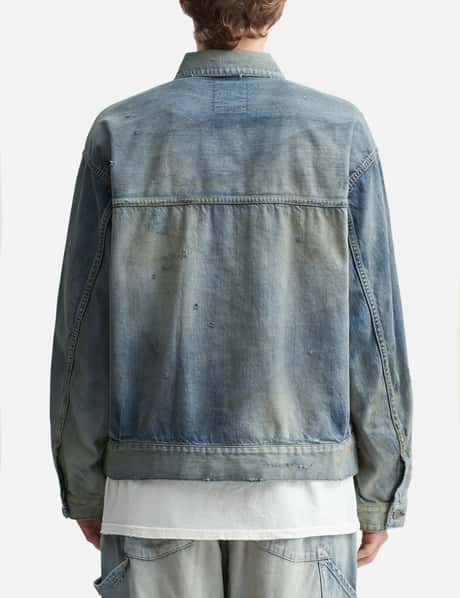 ANCELLM - DAMAGE DENIM JACKET TYPE-2 | HBX - Globally Curated  