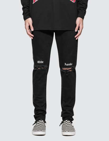 Represent Wide Awake Destroyer Denim Jeans HBX - Main Image