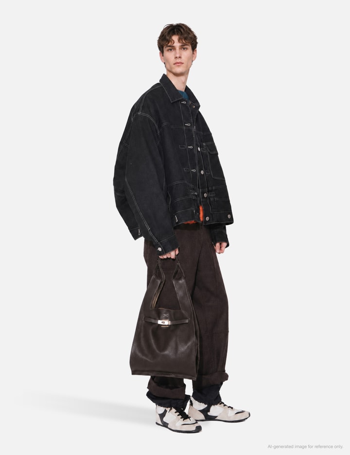 Beautiful People Large Market Bag In Shrink Leather