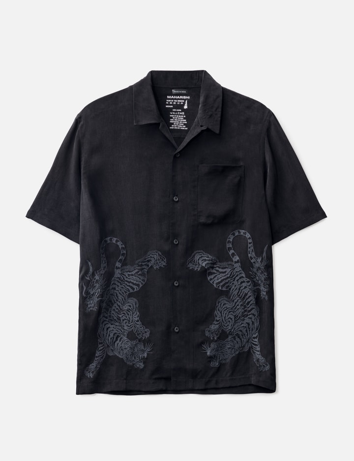 Shop Maharishi Take Tora Summer Shirt In Black