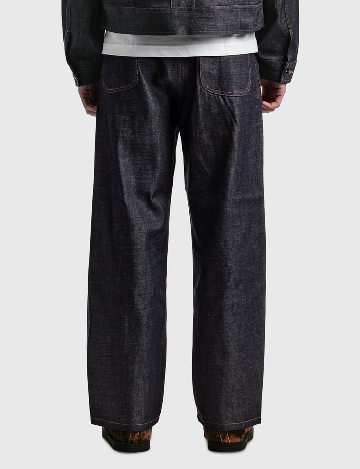 Flower Flare Denim Pants Placeholder Image