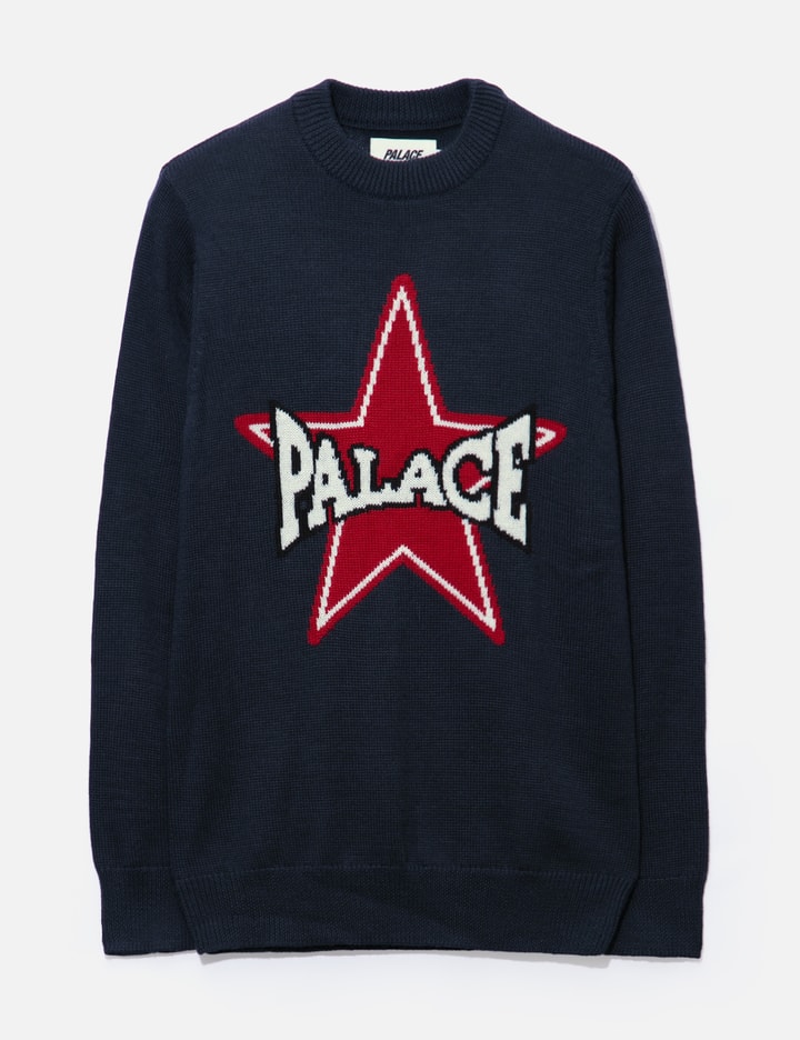 Palace Skateboards Palace Star Wool Acrylic Knit In Blue