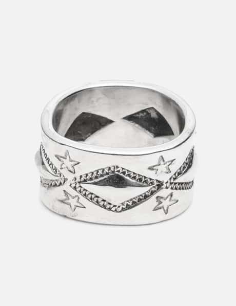 Long Diamond Star Ring view 4