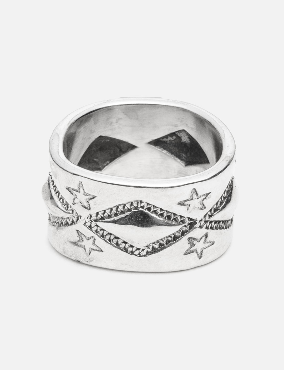 Long Diamond Star Ring view 5
