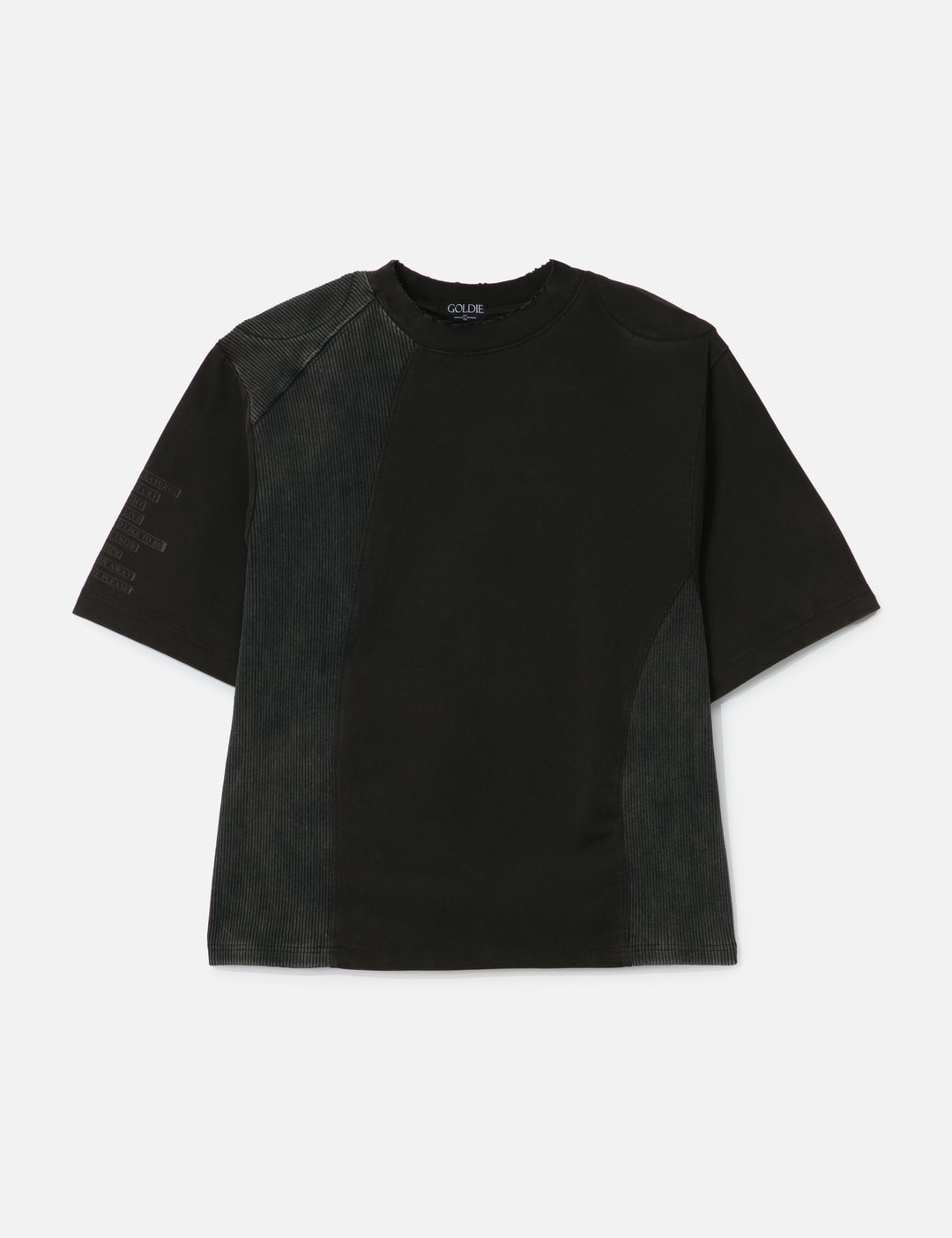 Paneled Padded Washed T-Shirt view 7
