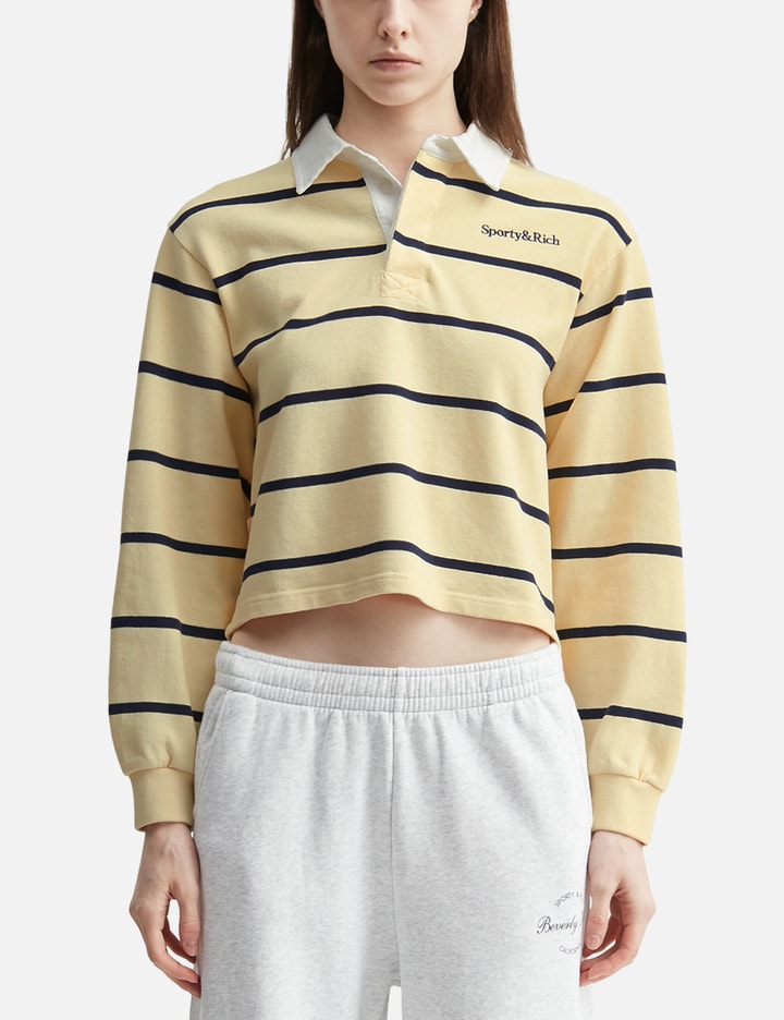 Sporty & Rich Serif Logo Rugby Polo