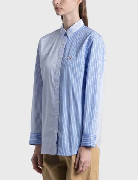 Maison Kitsuné - Fox Head Embroidery Classic Shirt | HBX  