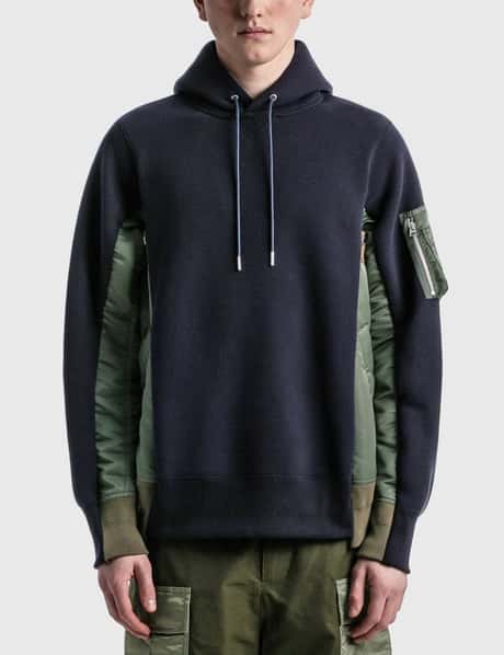 Sacai - スポンジスウェット × Ma-1 フーディー | HBX - ハイプ 