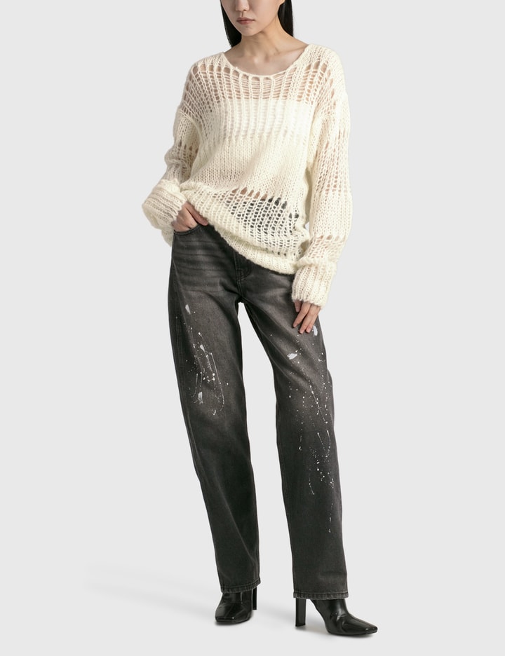 IRREGULAR NETTED SWEATER Placeholder Image